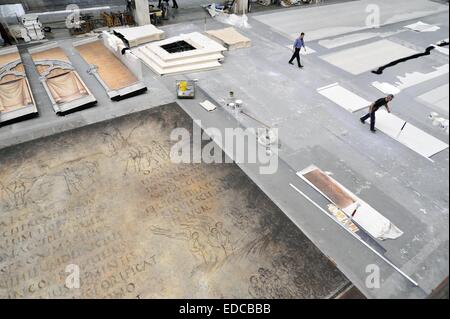 Mailand (Italien), am Arbeitsplatz für Bühnenbilder von La Scala Theater in der ehemaligen Industrieareal Ansaldo Stockfoto