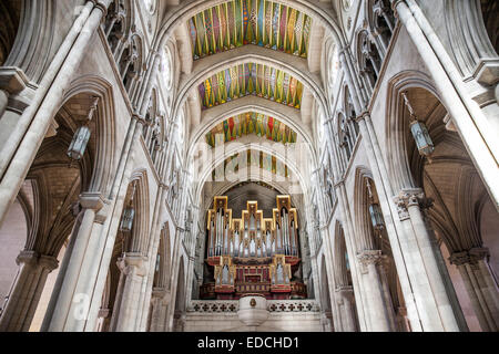 Orgel in der Kathedrale von Madrid Stockfoto