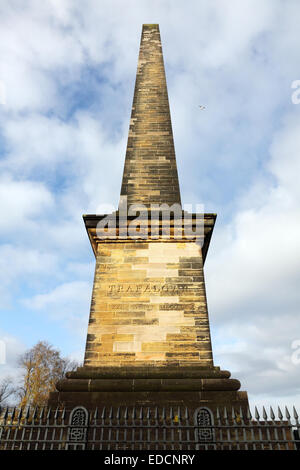 Nelsons Denkmal in Glasgow Green, Glasgow, Schottland, Großbritannien Stockfoto