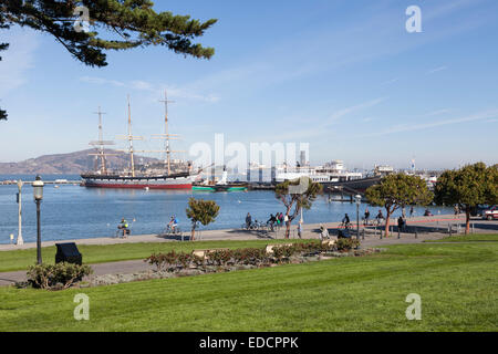 San Francisco Maritime National Historical Park - Fishermans Wharf, San Francisco, San Francisco County, Kalifornien, USA Stockfoto