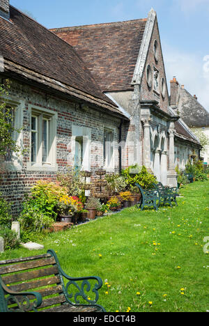 Haus im Dorf von Milton Abbas, Dorset, England, UK Stockfoto
