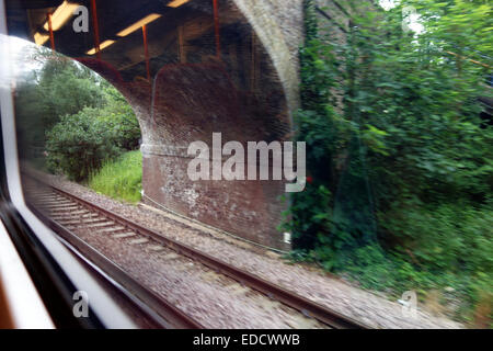 Windsor, Waterloo Zug Reise unterschiedliche Stationen Landschaft, Sehenswürdigkeiten für die Augen, oder nicht Stockfoto