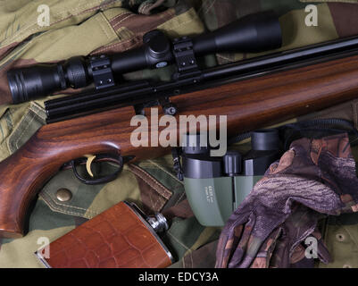 PCP Luftgewehr Jagd Stockfoto