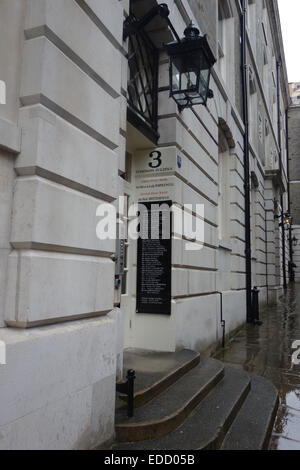 In London gibt es mehrere "rechtliche Quadrate", vielleicht der bekannteste ist Grays Inn, das gehört zu den vier Inns Of Court Stockfoto