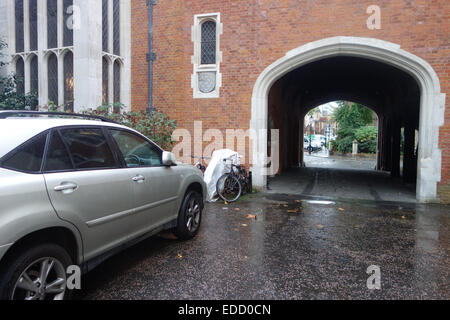 In London gibt es mehrere "rechtliche Quadrate", vielleicht der bekannteste ist Grays Inn, das gehört zu den vier Inns Of Court Stockfoto