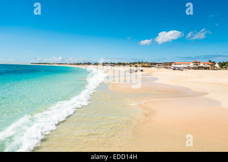 Strand von Santa Maria in Sal Kapverden - Cabo Verde Stockfoto