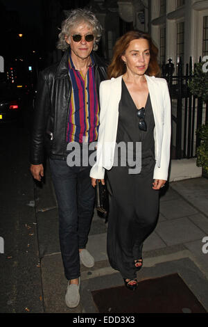 Tracey Emin Geburtstagsparty statt Marken Club Mayfair mit: Bob Geldof Where: London, Vereinigtes Königreich bei: 4. Juli 2014 Stockfoto