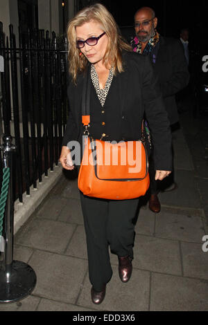 Tracey Emin Geburtstagsparty statt Marken Club Mayfair mit: Carrie Fisher wo: London, Vereinigtes Königreich bei: 4. Juli 2014 Stockfoto