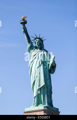 die Freiheitsstatue auf Liberty Island in New York City Stockfoto