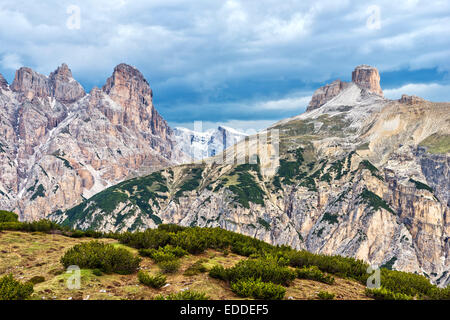 Croda dei Rondoi oder Schwalbenkofel und Torre dei Scarperi, Schwabenalpenkopf, Sextener Dolomiten, Sextner Dolomiten, Südtirol Stockfoto