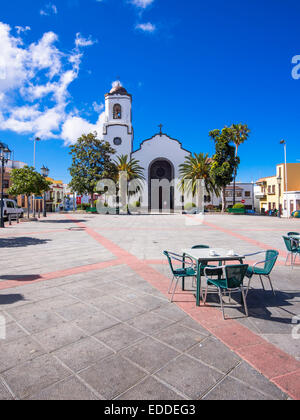 Kirche Nuestra Señora de Montserrat in Plaza de Montserrat, San Andrés y Sauces, San Andres, Los Sauces, La Palma Stockfoto