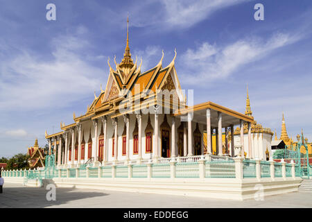 Silber-Pagode, Königspalast, Phnom Penh, Kambodscha Stockfoto