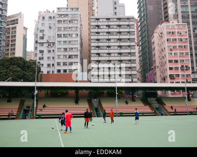 Hong Kong - Southorn Park in Wan Chai Spielplatz Stadion Stockfoto