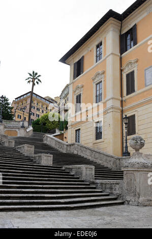 Verlassenen spanischen Treppe von Keats House in Rom. Stockfoto