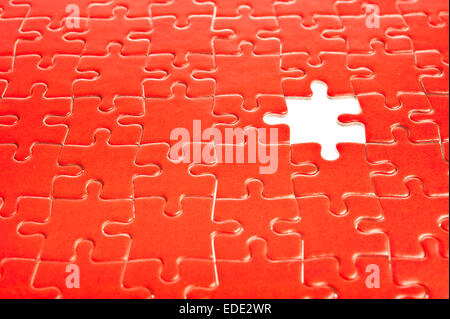 Jigsaw Puzzle unvollständig Stockfoto