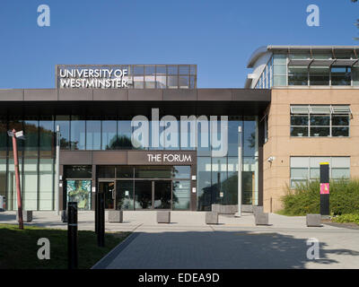 Universität von Westminster - Egge Campus - im Bau, Harrow, Großbritannien. Architekt: Architekten Hawkins Brown LLP Stockfoto