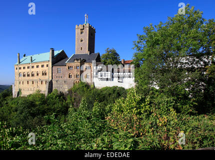 Die Wartburg ist eine Burg in der Nähe von Eisenach. Es wurde im Jahre 1067 von Ludwig dem Springer gegründet und gehört seit 1999 als Weltkulturerbe. Foto: Klaus Nowottnick Datum: 7. September 2012 Stockfoto