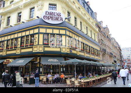 Öffentliche Bar Droge Oper in Brüssel Belgien Stockfoto