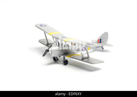 Druckguss Tiger Moth Flugmodell Stockfoto