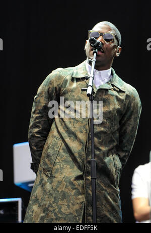 Labrinth führt beim Wireless Festival in Birmingham bei Perry Park Featuring: Labrinth wo: Birmingham, Vereinigtes Königreich bei: 4. Juli 2014 Stockfoto