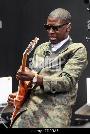 Labrinth führt beim Wireless Festival in Birmingham bei Perry Park Featuring: Labrinth wo: Birmingham, Vereinigtes Königreich bei: 4. Juli 2014 Stockfoto