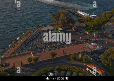 Marina Grande, in Sorrento,Italy.embarkation Punkt für Fähren. Stockfoto