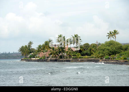 Exotische Küste von einer Insel im Pazifik Stockfoto