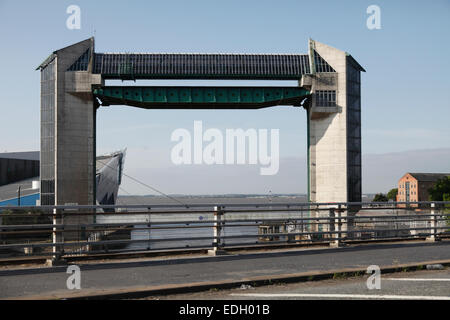 Hull Flutwelle Barriere über den River Hull, UK Stockfoto