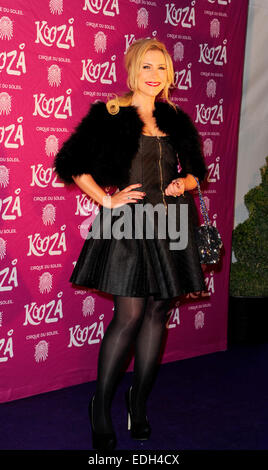 London, UK. 6. Januar 2015. Heidi Range besuchen Cirque du Soleil KOOZA in der Royal Albert Hall London Kredit-5. Januar 2015: Peter Phillips/Alamy Live News Stockfoto