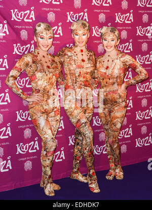 London, UK. 6. Januar 2015. "Kooza" von Cirque Du Soleil Royal Albert Hall am 6. Januar 2015 in London, England. Bildnachweis: Siehe Li/Alamy Live News Stockfoto