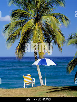 Touristik, Symbolbild Fuer Meer, Traumstrand Und Traumurlaub, Playa Preciosa, Rio San Juan, Maria Trinidad Sanchez, Dominikanische Republik, Karibik, Stockfoto