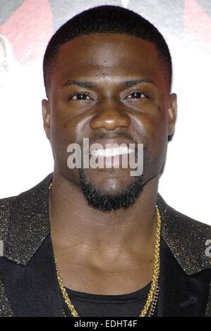 Los Angeles, CA, USA. 6. Januar 2015. Kevin Hart im Ankunftsbereich für THE WEDDING RINGER Premiere, TCL Chinese 6 Sälen (ehemals Grauman), Los Angeles, CA 6. Januar 2015. Bildnachweis: Michael Germana/Everett Collection/Alamy Live-Nachrichten Stockfoto