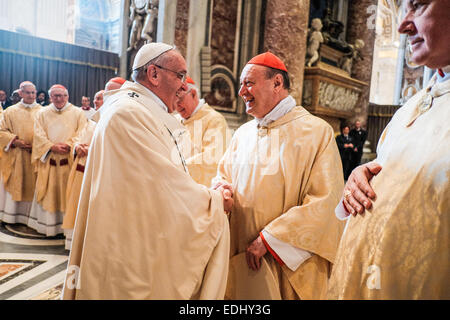 Heilige Messe der Erscheinung des Herrn-Papst Stockfoto