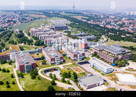 Luftaufnahme, Universität Krankenhaus Regensburg, Regensburg, Oberpfalz, Bayern, Deutschland Stockfoto