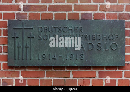 Vladslo Deutsch Krieg Friedhof, Belgien. Stockfoto