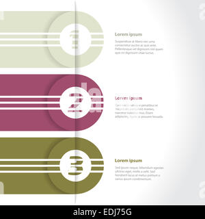 Coole neue Infografik Design set mit Abstufung Stockfoto