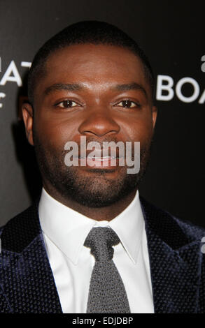 New York, New York, USA. 6. Januar 2015. Schauspieler DAVID OYELOWO besucht der 2014 National Board of Review Gala statt Cipriani 42nd Street. Nancy Kaszerman/ZUMAPRESS.com/Alamy © Live-Nachrichten Stockfoto