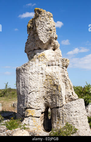Eingeschagenen Kamani (Menhire, Steinwald) einzigartige Naturstein-Phänomen. Stockfoto