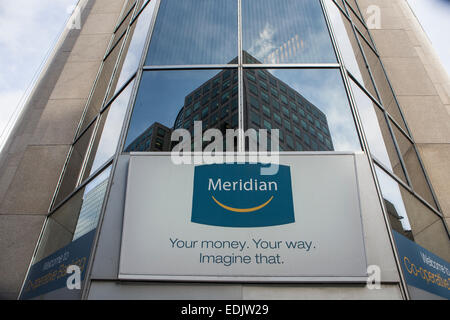 Meridian-Logo ist auf ein Bürogebäude in Ottawa sehen. Stockfoto