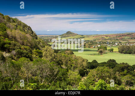 Mauritius, Creve Coeur, Long Hill, Blick Richtung Küste von Ausläufern des Mount Pieter Both Stockfoto