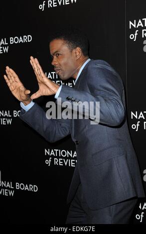 New York, USA. 6. Januar 2015. New York, NY, USA. 6. Januar 2015. Chris Rock im Ankunftsbereich für National Board Review Awards Gala 2015, Cipriani 42nd Street, New York, NY 6. Januar 2015. Bildnachweis: Everett Collection Inc/Alamy Live-Nachrichten Stockfoto