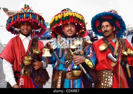 Marokko, Marrakesch, Kaiserstadt, Platz Djemaa El Fna Stockfoto