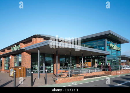Preston, Lancashire: Waitrose-Supermarkt Stockfoto