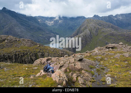 Blick vom Sgurr Na Stri zum Cullins Stockfoto