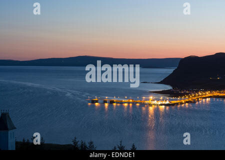 Uig bei Dämmerung Isle Of skye Stockfoto