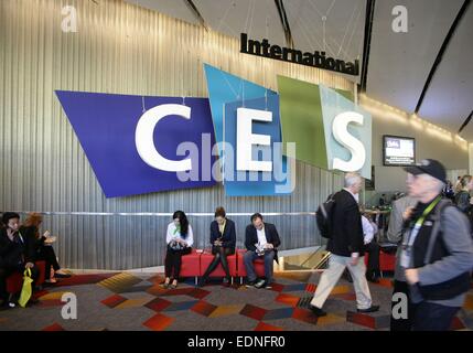 Las Vegas, Nevada, USA. 7. Januar 2015. Atmosphäre in Anwesenheit für 2015 International CES Consumer Electronics Show - Mi, Las Vegas Convention Center, Las Vegas, NV 7. Januar 2015. Bildnachweis: James Atoa/Everett Collection/Alamy Live-Nachrichten Stockfoto