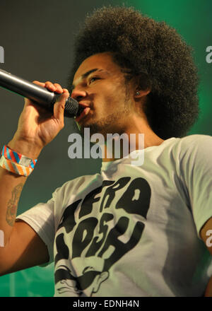 Godiva Festival 2014 - Tag 2 Mitwirkende: Afrojosh wo: Coventry, Vereinigtes Königreich bei: 5. Juli 2014 Stockfoto