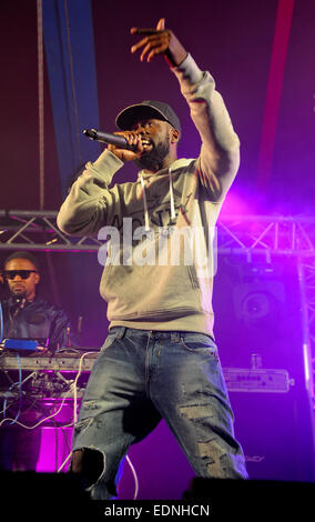 Godiva Festival 2014 - Tag 2 Mitwirkende: Ghetts wo: Coventry, Vereinigtes Königreich bei: 5. Juli 2014 Stockfoto