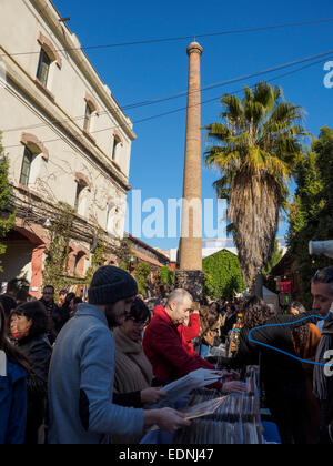 Palo Alto-Markt auf einem alten Industriegebäude im Viertel Poblenou Barcelona Spanien Stockfoto