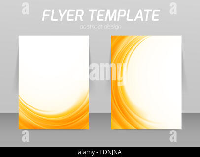 Abstrakte Flyer Template-design Stockfoto